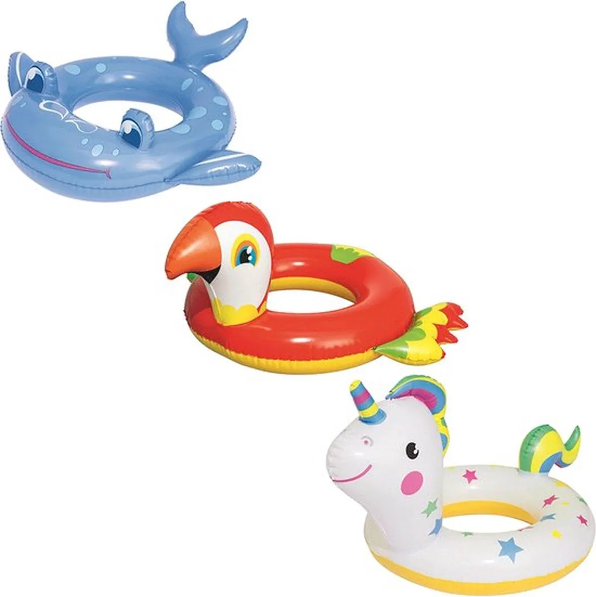 Bestway Zwemband Walvis Blauw 84x70cm