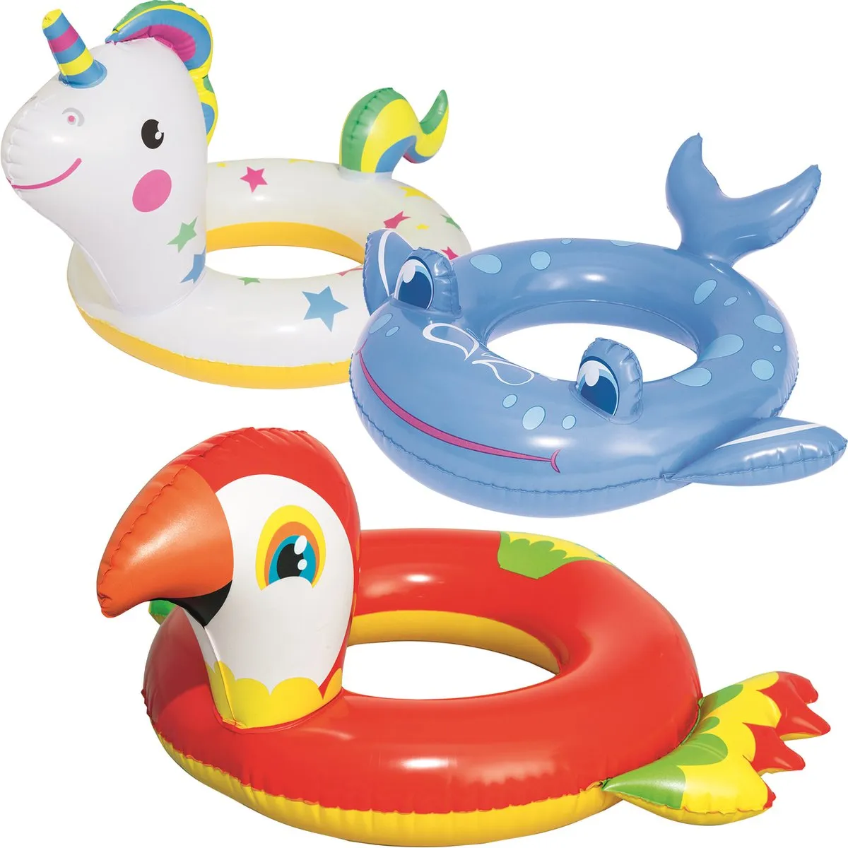 Bestway Zwemband Walvis Blauw 84x70cm