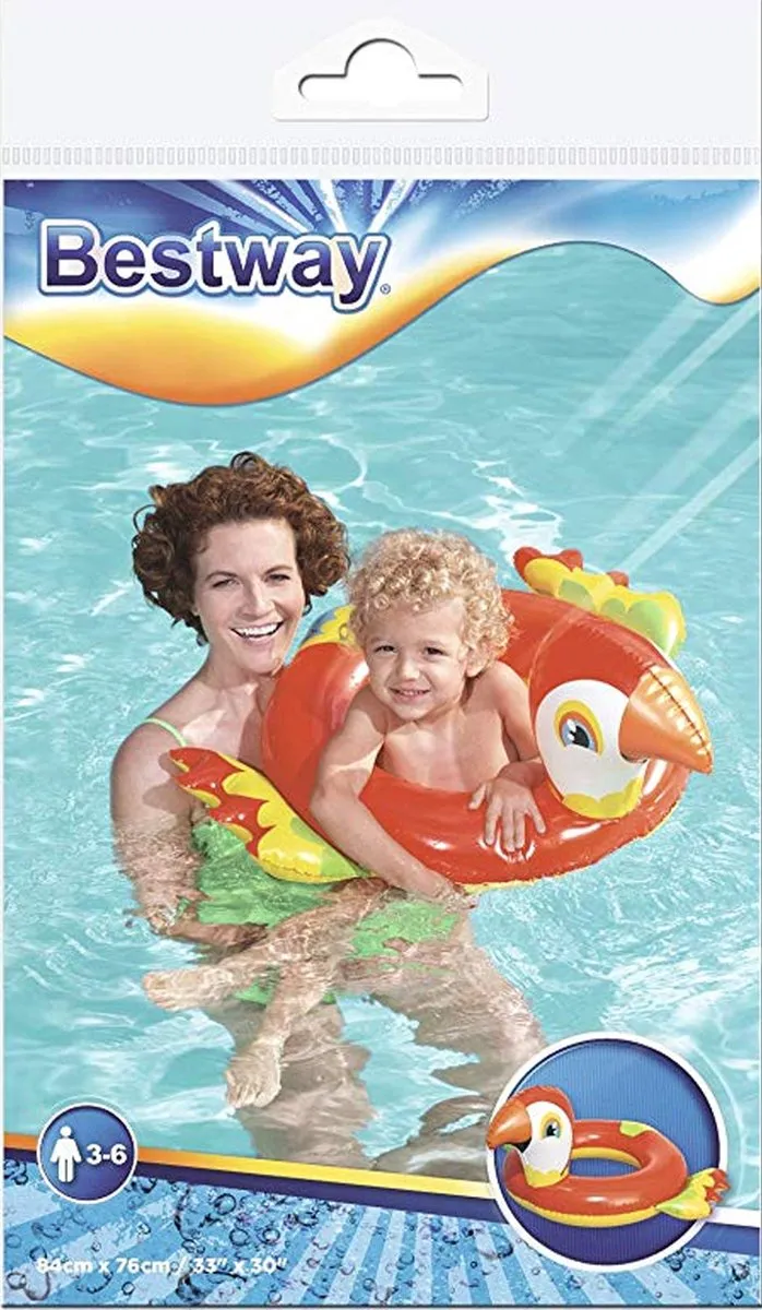 Bestway Zwemband Walvis Blauw 84x70cm