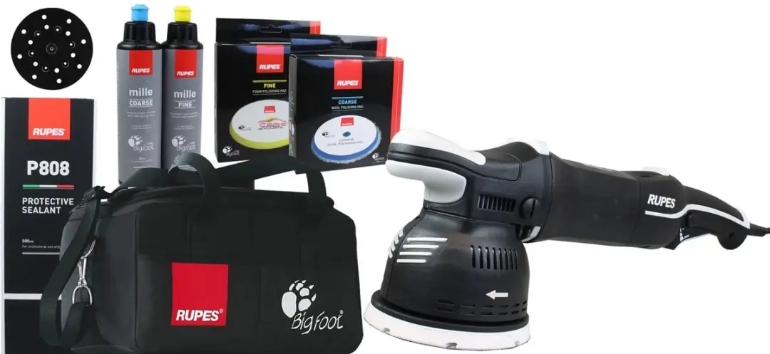 Rupes BigFoot Mille LK900E/DLX Polijstmachine 125mm - Deluxe Kit