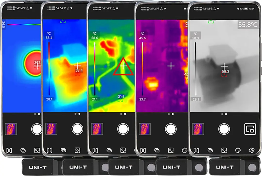 UNI-T UTi120Mobile Warmtebeeldcamera - Smartphone - Zwart