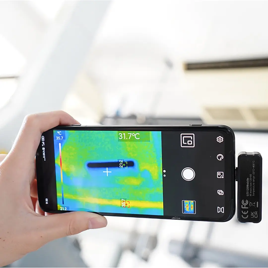 UNI-T UTi120Mobile Warmtebeeldcamera - Smartphone - Zwart - afbeelding 6 van 6