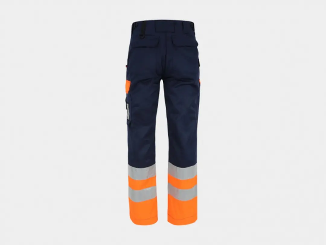 Herock Olympus High Viz Veiligheidsbroek HV 1602 - 42 - Marine/Fluor Oranje