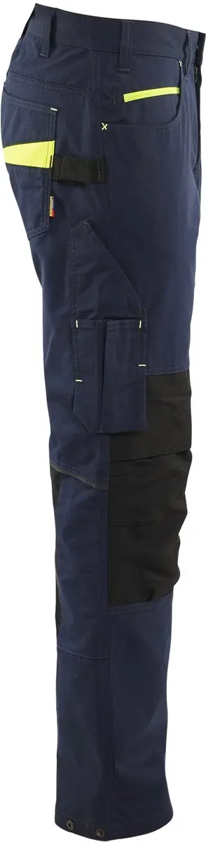 Blåkläder Service Werkbroek 1495-1330 - 156 - Marineblauw/Geel