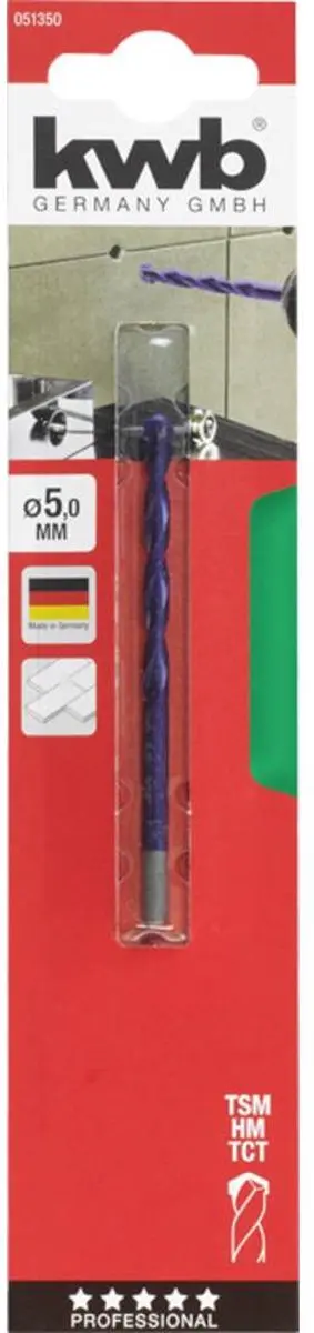 KWB Glas- en Keramiekboren 5mm - 85mm - MPN 051350