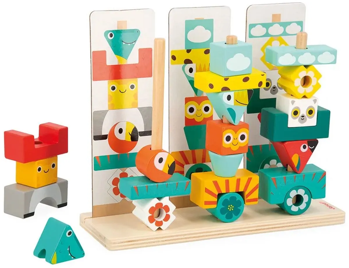 Janod Tropik Spel Totem Houten Stapelspel 8279