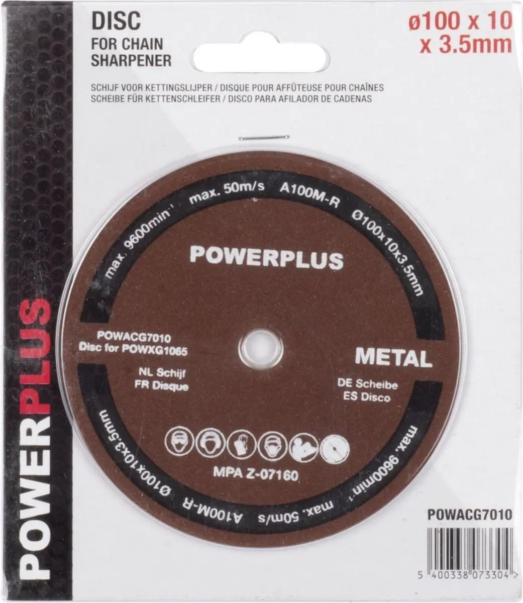 Powerplus POWACG7010 Schijf Kettingslijper 10cm Metaal