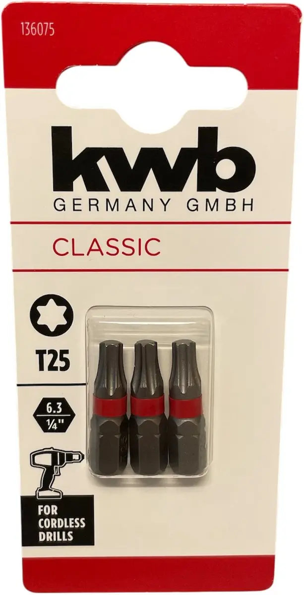 KWB 3 Bitjes T25
