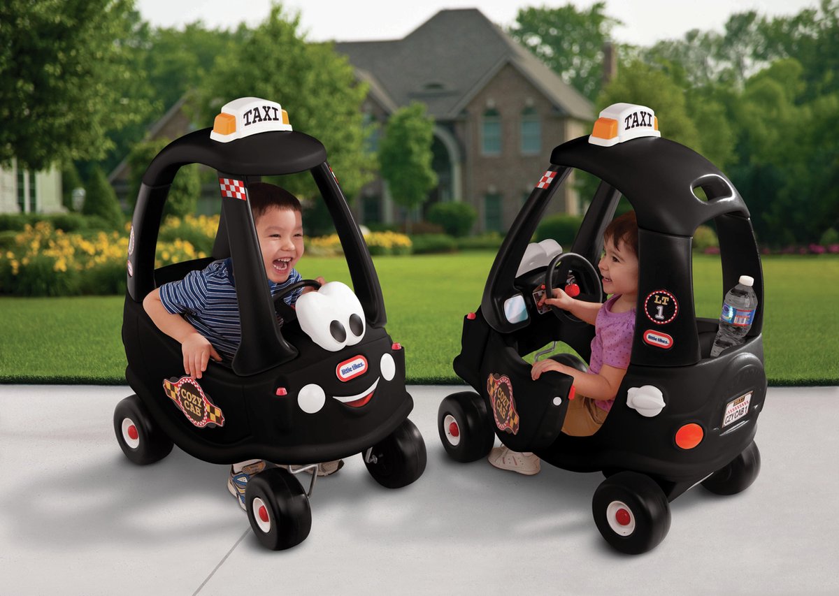 Little Tikes Cozy Coupe Taxi Loopauto - Zwart