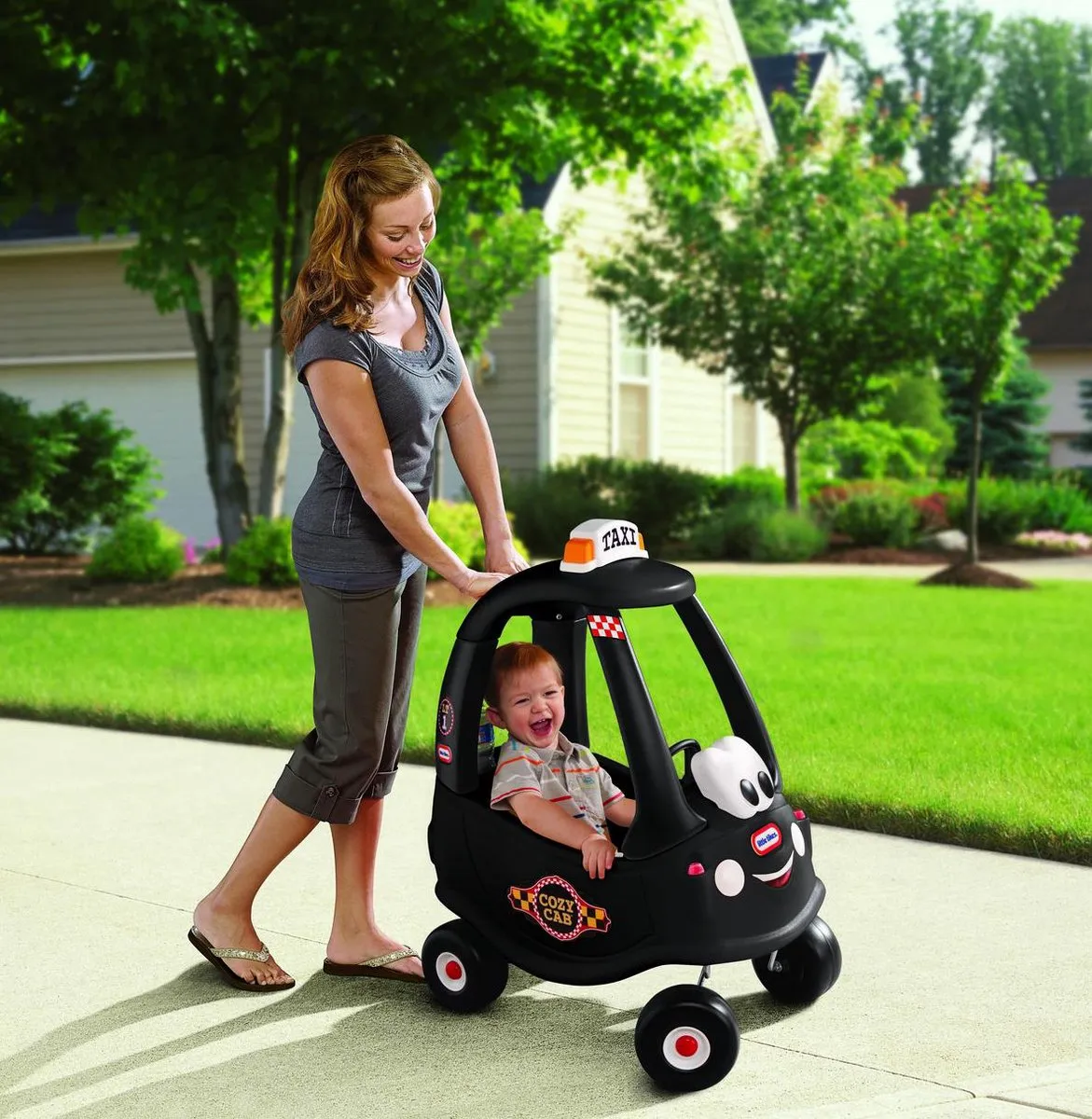 Little Tikes Cozy Coupe Taxi Loopauto - Zwart