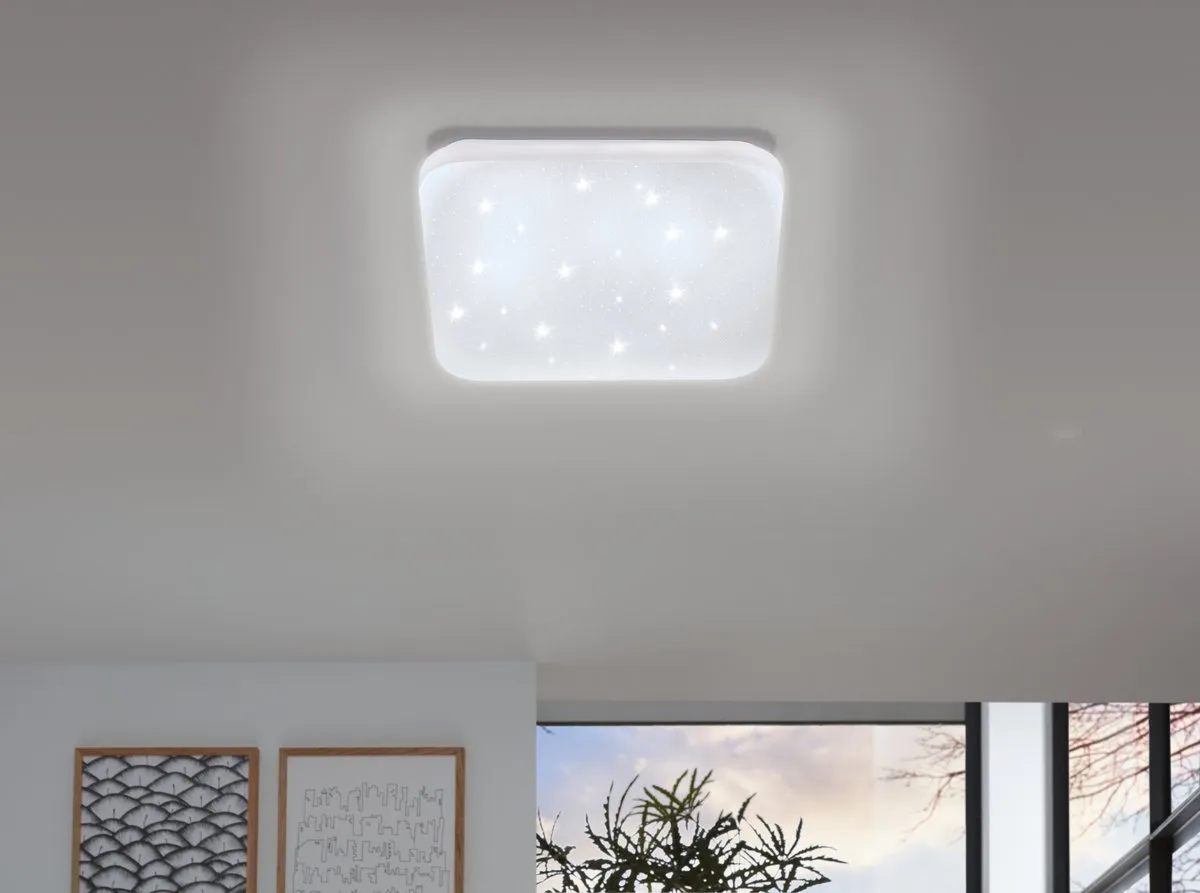 Eglo Frania-S LED Plafondlamp 33cm - Wit - afbeelding 6 van 6