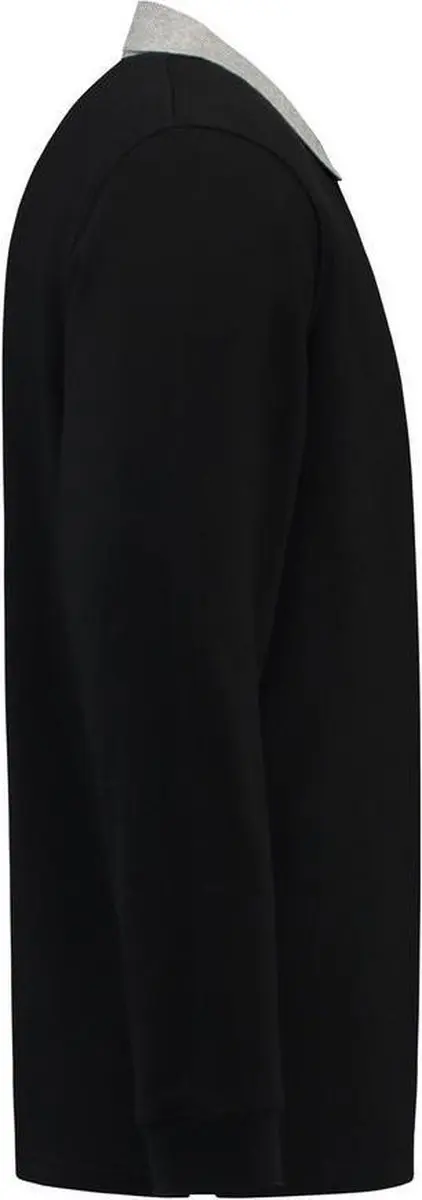 Tricorp Polo Sweater Contrast 301006 - Zwart/Grijs XL
