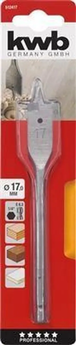 KWB Speedboor Lepelboor 17mm - Metaal - MPN 512417 - afbeelding 6 van 6