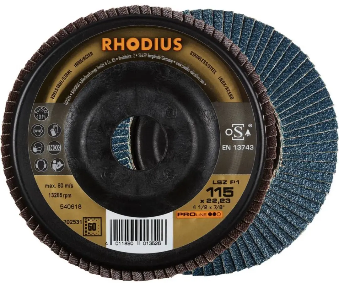 Rhodius 202531 Lamellenschijf RVS 115mm