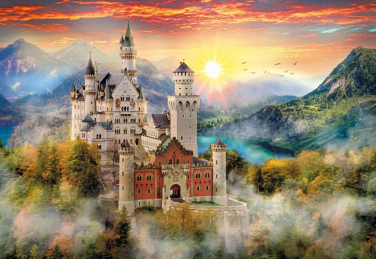 Clementoni Neuschwanstein Kasteel Puzzel 2000 Stuks
