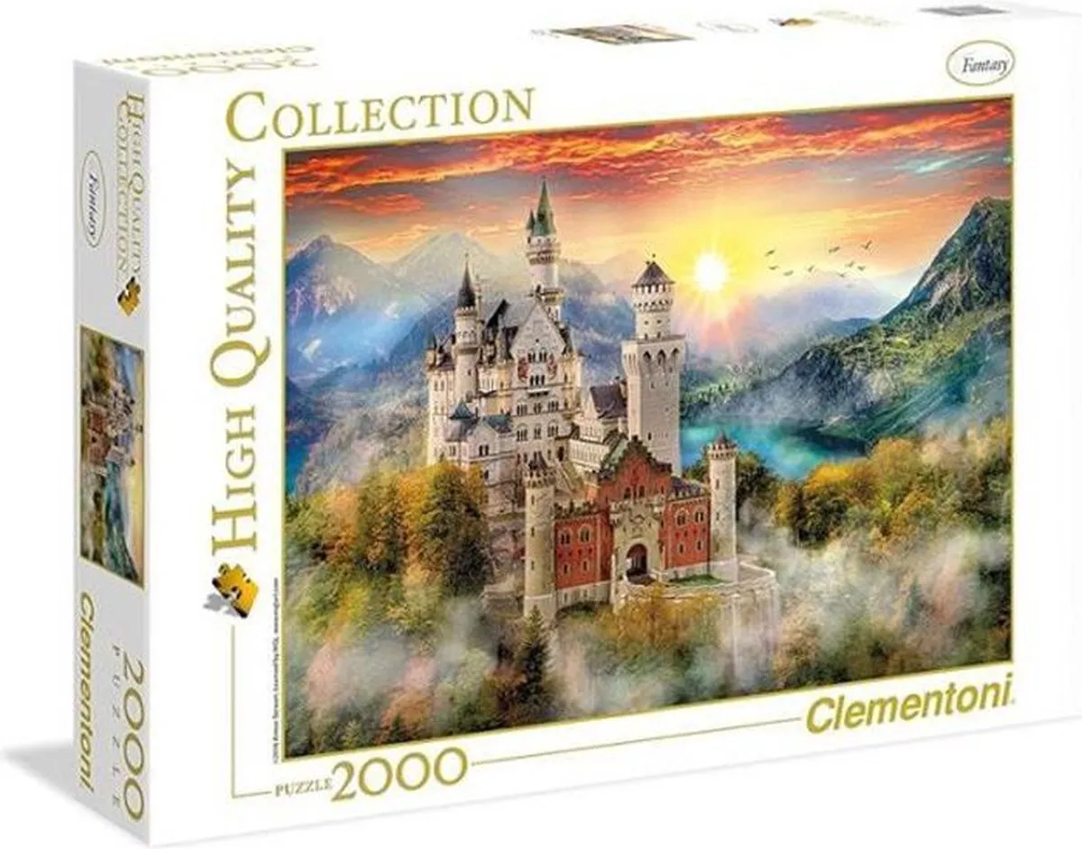 Clementoni Neuschwanstein Kasteel Puzzel 2000 Stuks