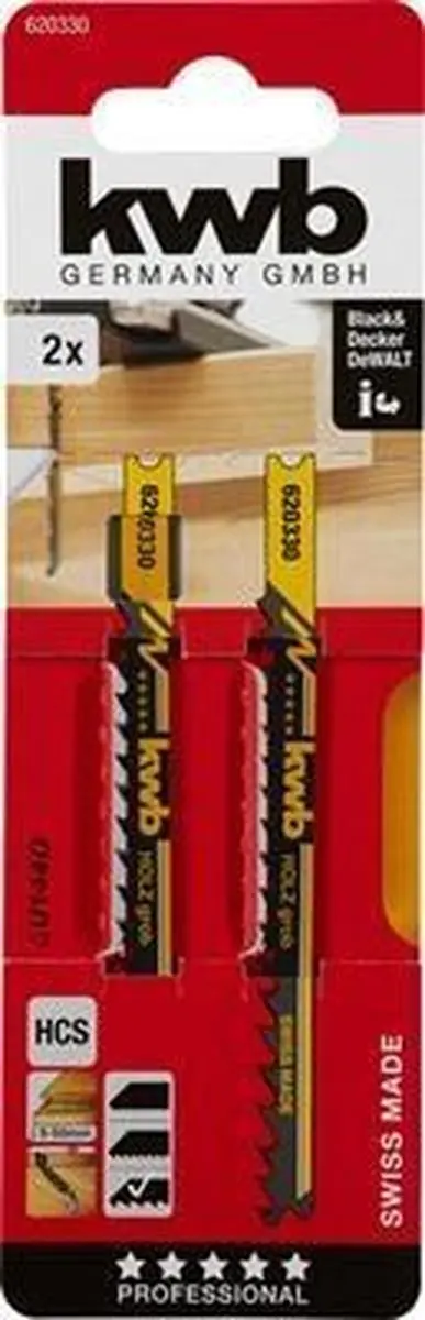 KWB Decoupeerzaagblad Hout Star Grof 6203-30