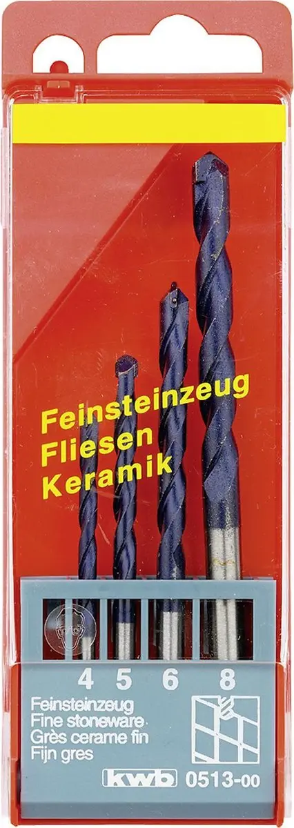 KWB Hardsteenborenset 4-8mm