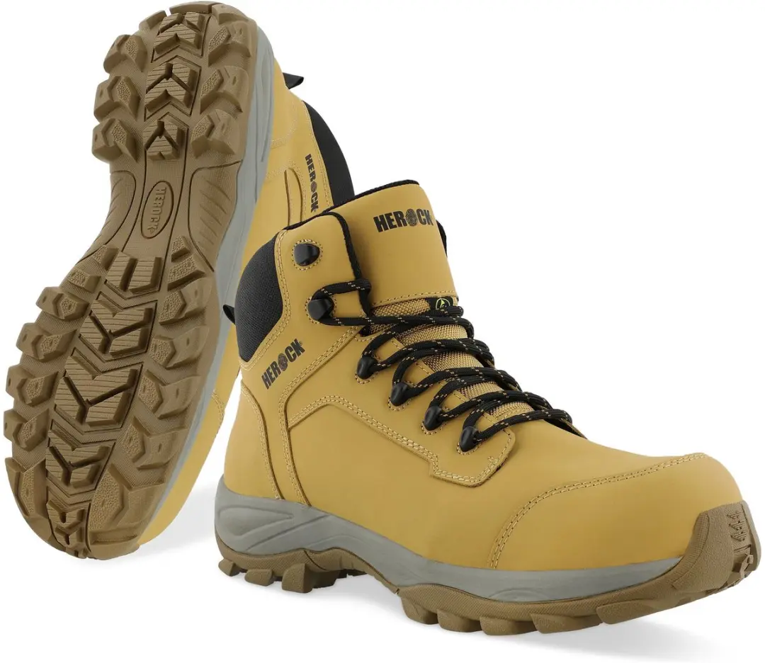 Herock Aris S3S Veiligheidsschoenen SR FO HRO ESD - Honing geel