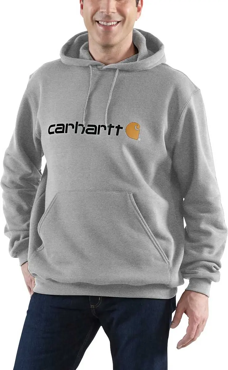 Carhartt Loose Fit Midweight Sweater Heren - XS - Lichtgrijs - afbeelding 6 van 6
