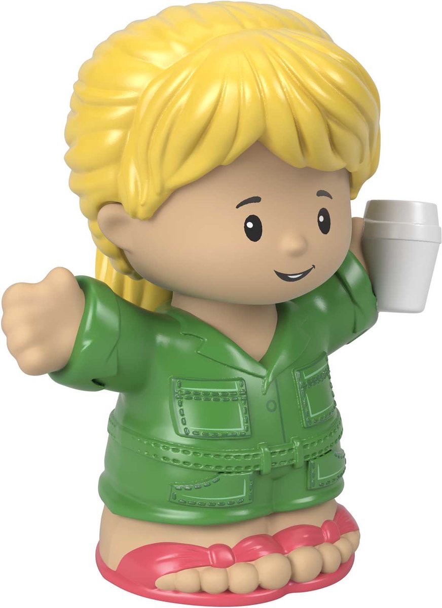 Fisher-Price Little People Woman with Coffee Cup, 1 jaar, Meerkleurig