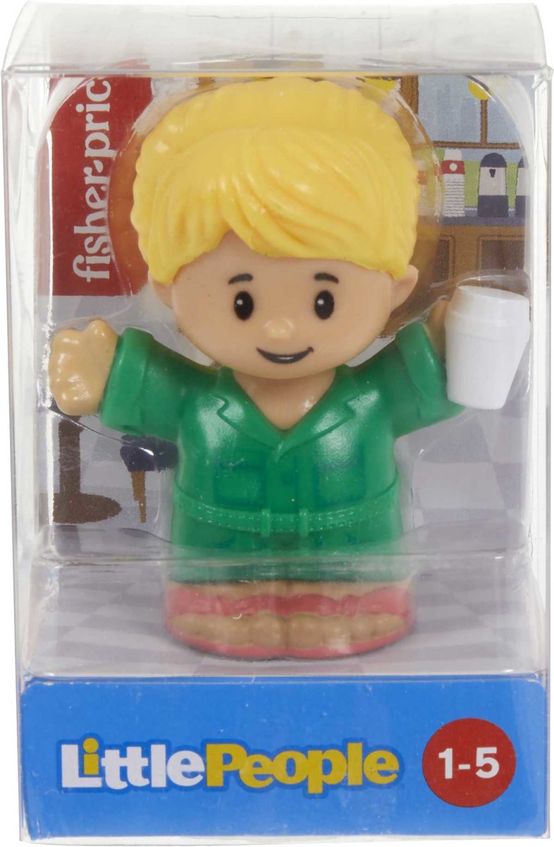 Fisher-Price Little People Woman with Coffee Cup, 1 jaar, Meerkleurig