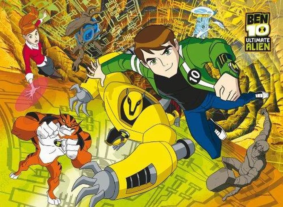 Clementoni Ben 10 Ultimate Alien Happy Color Maxi Puzzel 30 Stuks