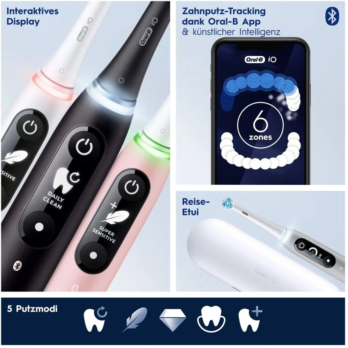 Oral-B iO Series 6 White - 5 Snelheden - 2 Borstels