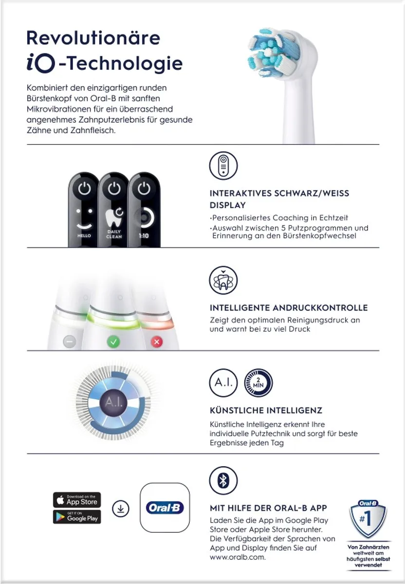 Oral-B iO Series 6 White - 5 Snelheden - 2 Borstels