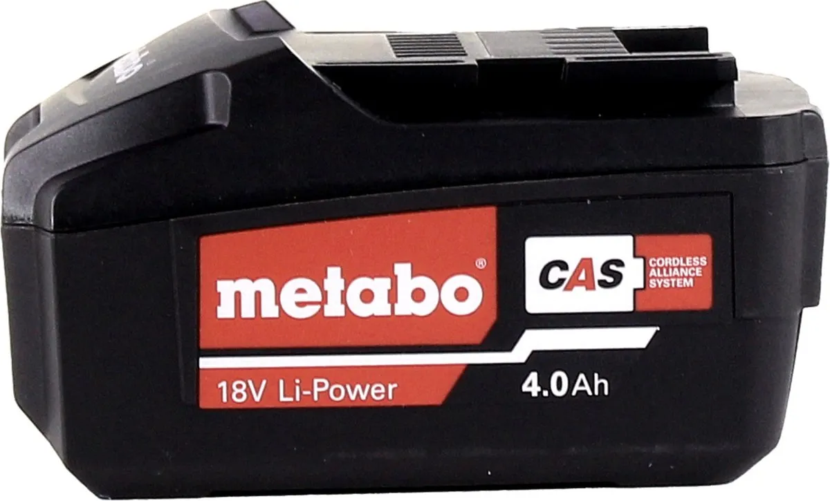 Metabo Li-Power Accu 18V 4.0Ah + ASC 145 DUO Oplader - 2 Stuks