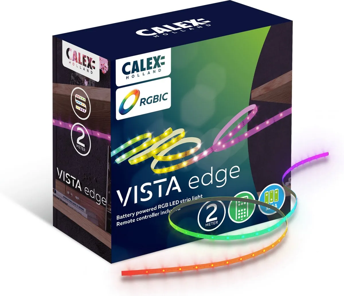 Calex Vista LED Strip 2m RGBIC