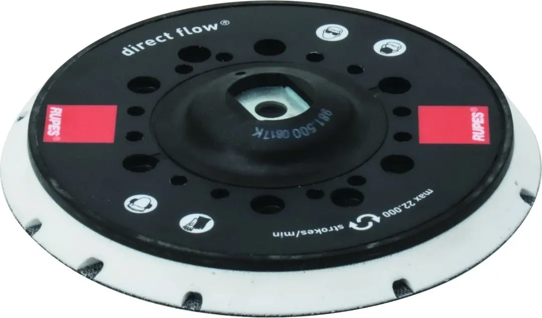 Rupes 150mm SLIM Multihole Direct Flow Schuurpad M8