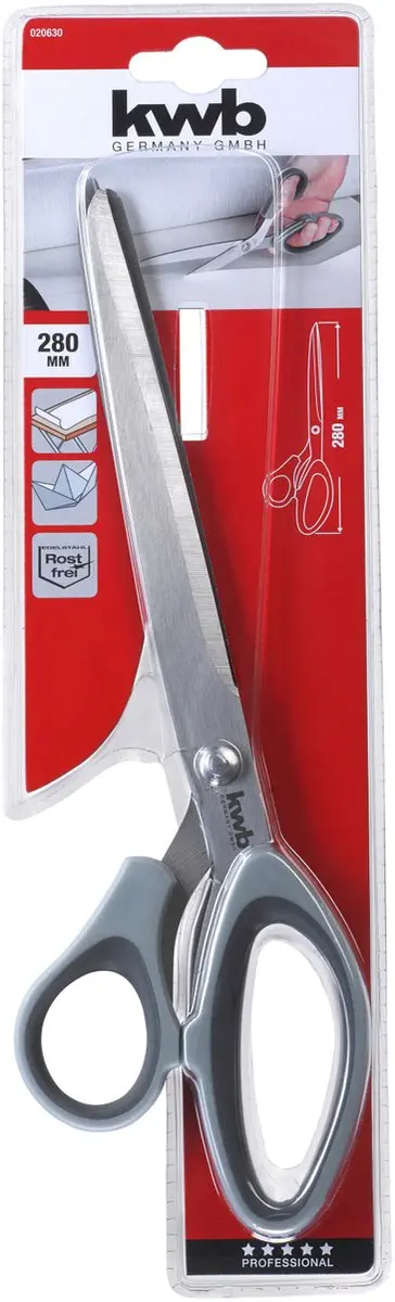 KWB Behangschaar 280mm - 130mm Snijlengte - Zwartgrijs