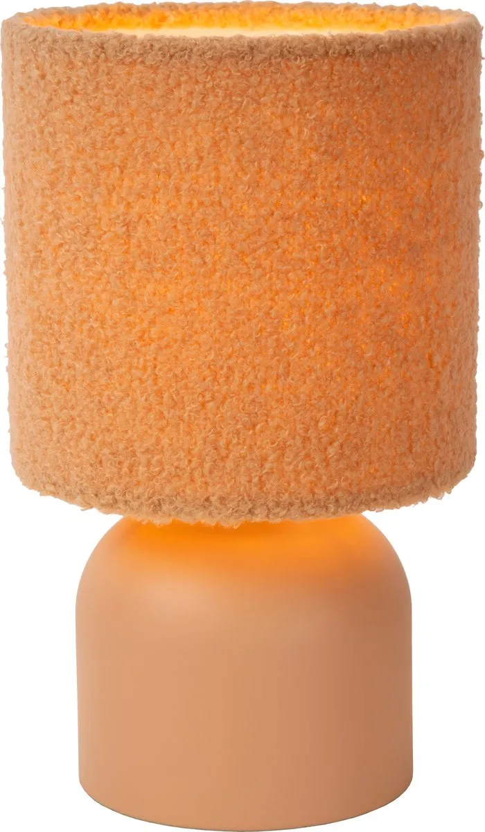 Lucide Woolly Tafellamp Ø16cm - Okergeel