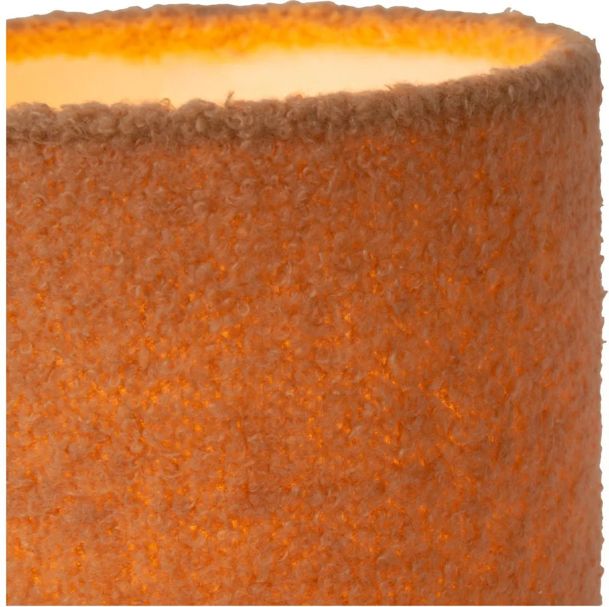 Lucide Woolly Tafellamp Ø16cm - Okergeel