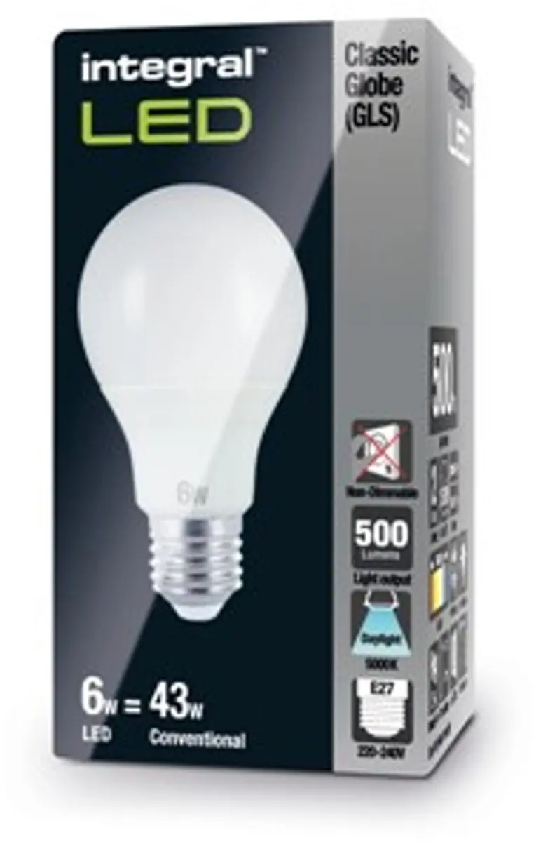 Integral Standaard Bol E27 4.8W Mat Wit 5000K - afbeelding 6 van 6