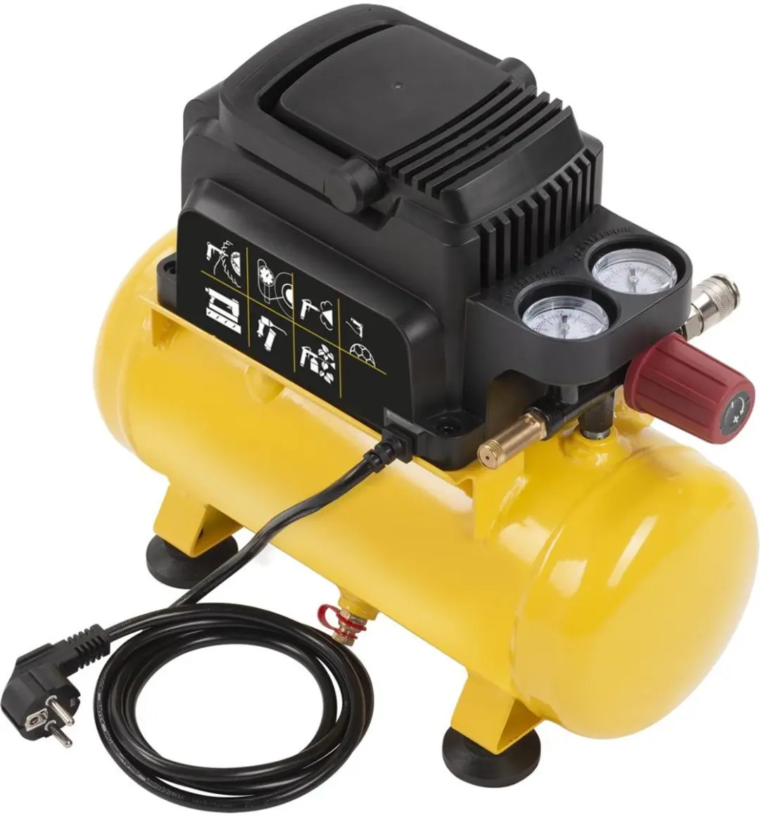 Powerplus POWX17215 Olievrije Compressor 750W 6L