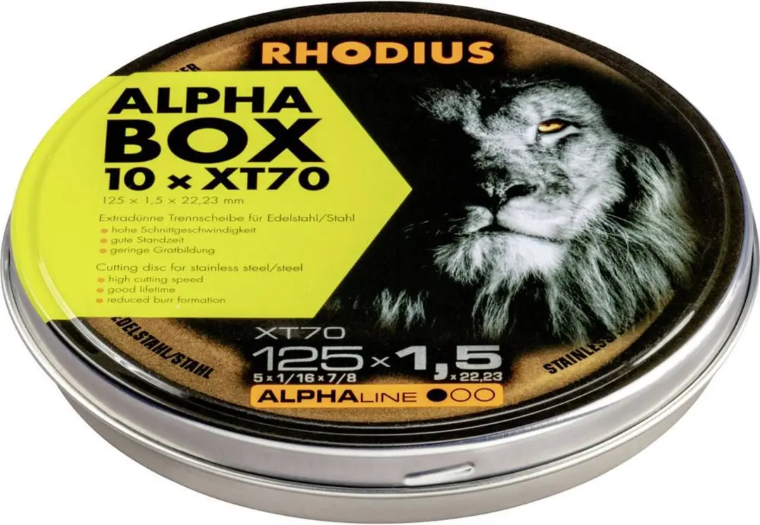 Rhodius XT70 BOX 211083 Doorslijpschijf 125mm