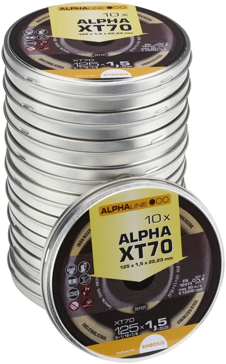 Rhodius XT70 BOX 211083 Doorslijpschijf 125mm