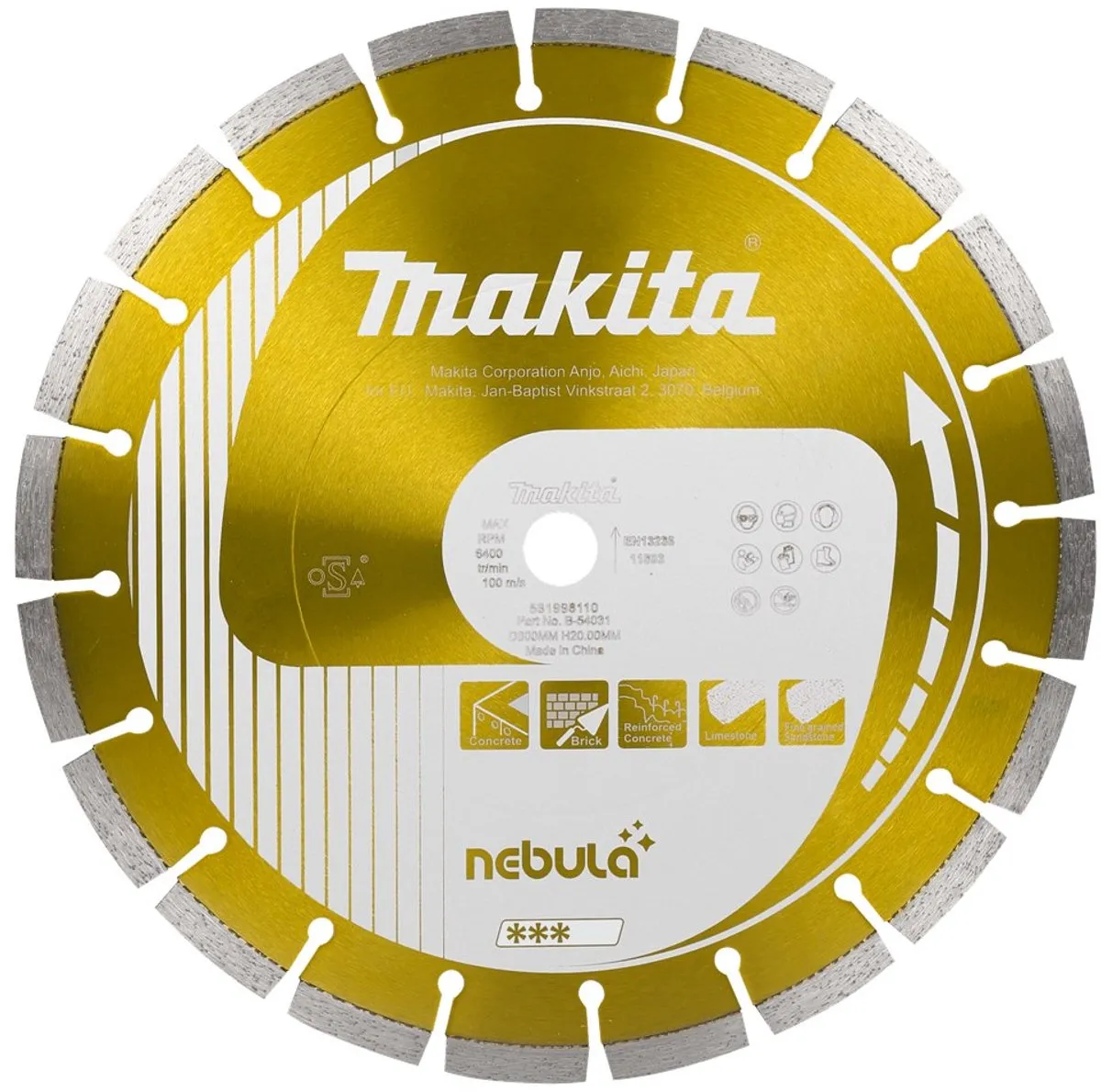 Makita B-54003 Diamantschijf 150x22,23x2,0mm