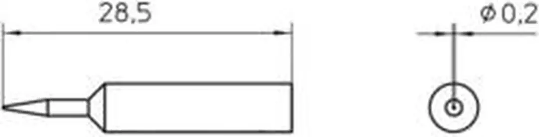 Weller XNT 1S T0054485299 Soldeerpunt - 0.2mm