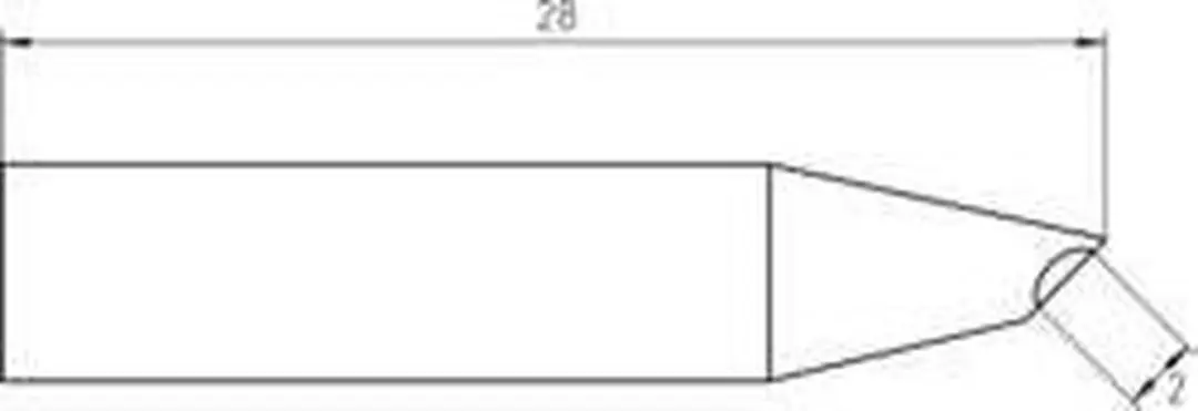 Weller RTU 020 G MS Soldeerpunt T0050106599 - 28mm