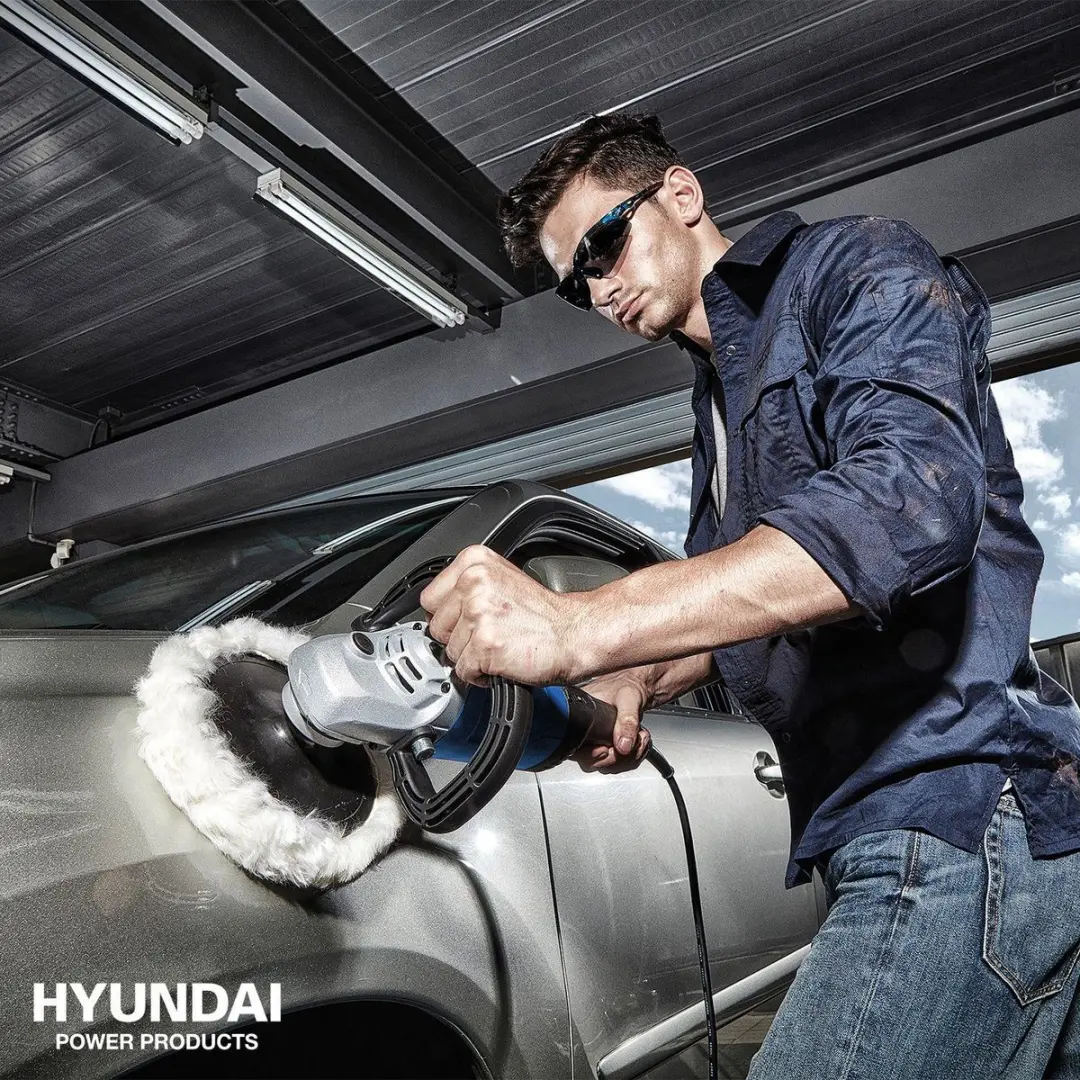 Hyundai Excentrische Poetsmachine 1200W - Ø180mm - afbeelding 6 van 6