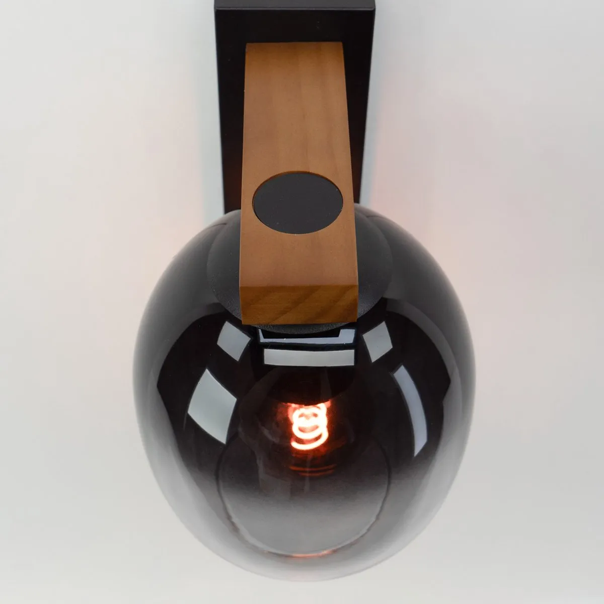 Eglo Filago Wandlamp E27 - 20 cm - Bruin/Zwart