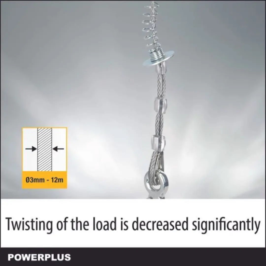 Powerplus POWX900 Elektrische Kabeltakel 500W - 200kg