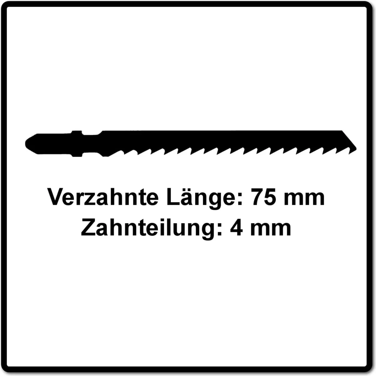 Festool S75/4/5 HSC Decoupeerzaagblad - 75x30x4mm - Hout - 5 Stuks