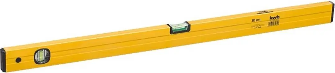 KWB Waterpas Aluminium 80cm 0,5 mm/m - 2 Libellen