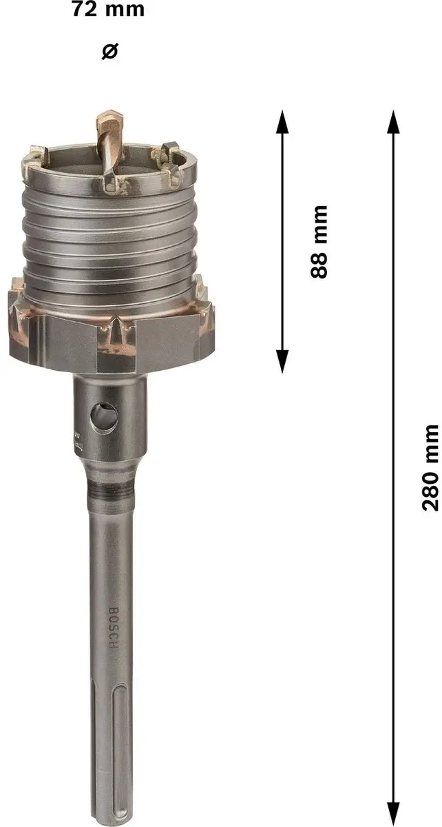 Bosch PRO SDS max Kernfrees 72/88 x 87 x 283mm