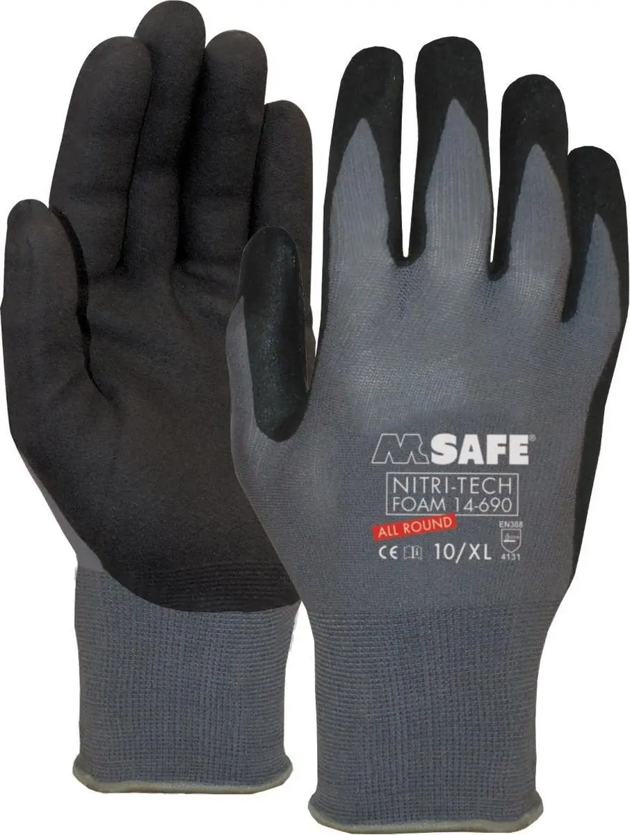 Oxxa M-Safe Allround Montage Nitril Tech Foam Handschoenen