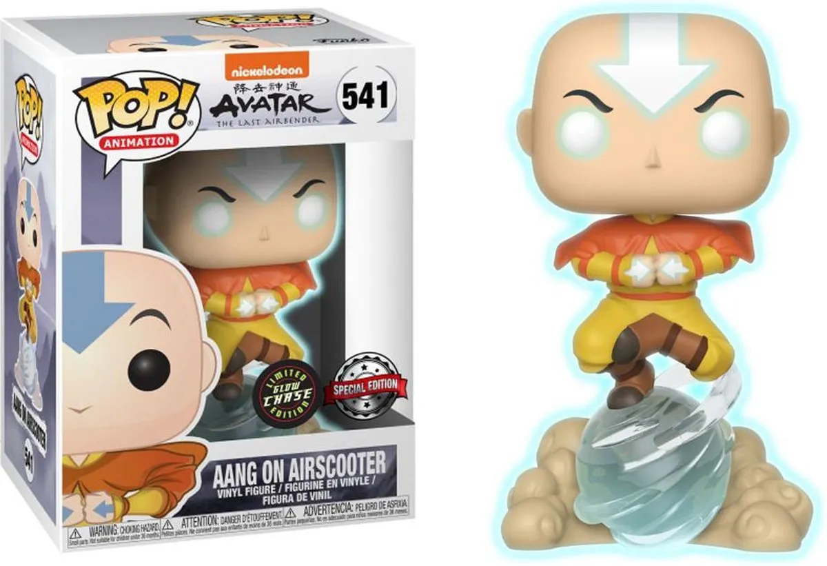 Funko Pop Avatar Aang Airscooter Chase - Multi Color